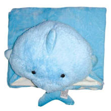 Plush Cute Dolphin Blanket Cushion